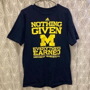 Mens adidas Michigan Basketball T-shirt
